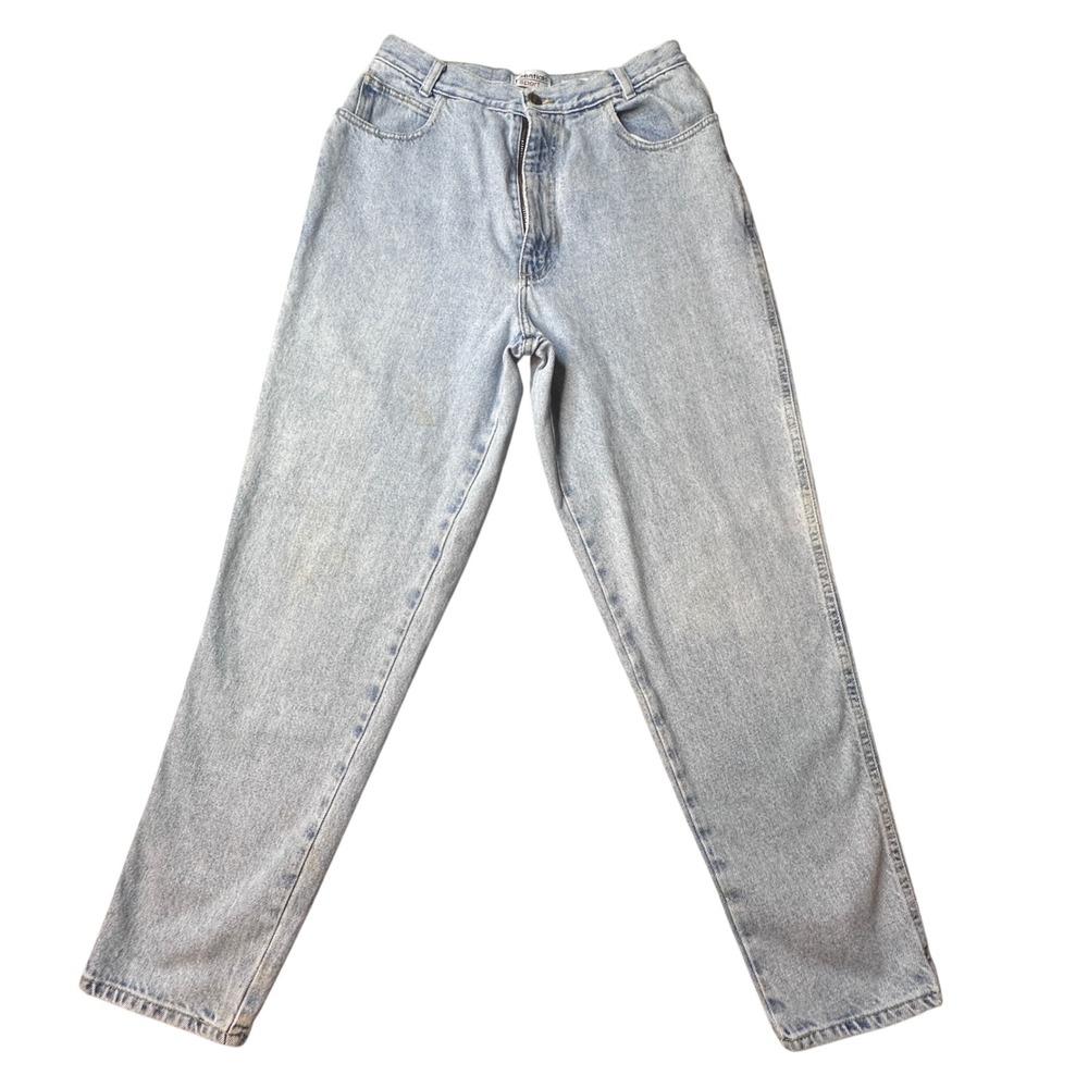Vintage Essentials Sport Jeans Womens 12 Blue High Waisted Mom‎ Tapered Leg 90s